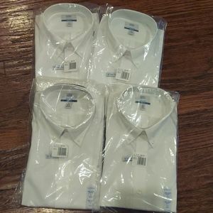NEW sale for ONE)Croft&Barrow Men's4PC bundle dress shirt white"